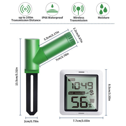 WH0291 Equipment for treating groundwater and Soil Moisture Tester Soil Moisture, WH51 Sensor and Digital LCD Display
