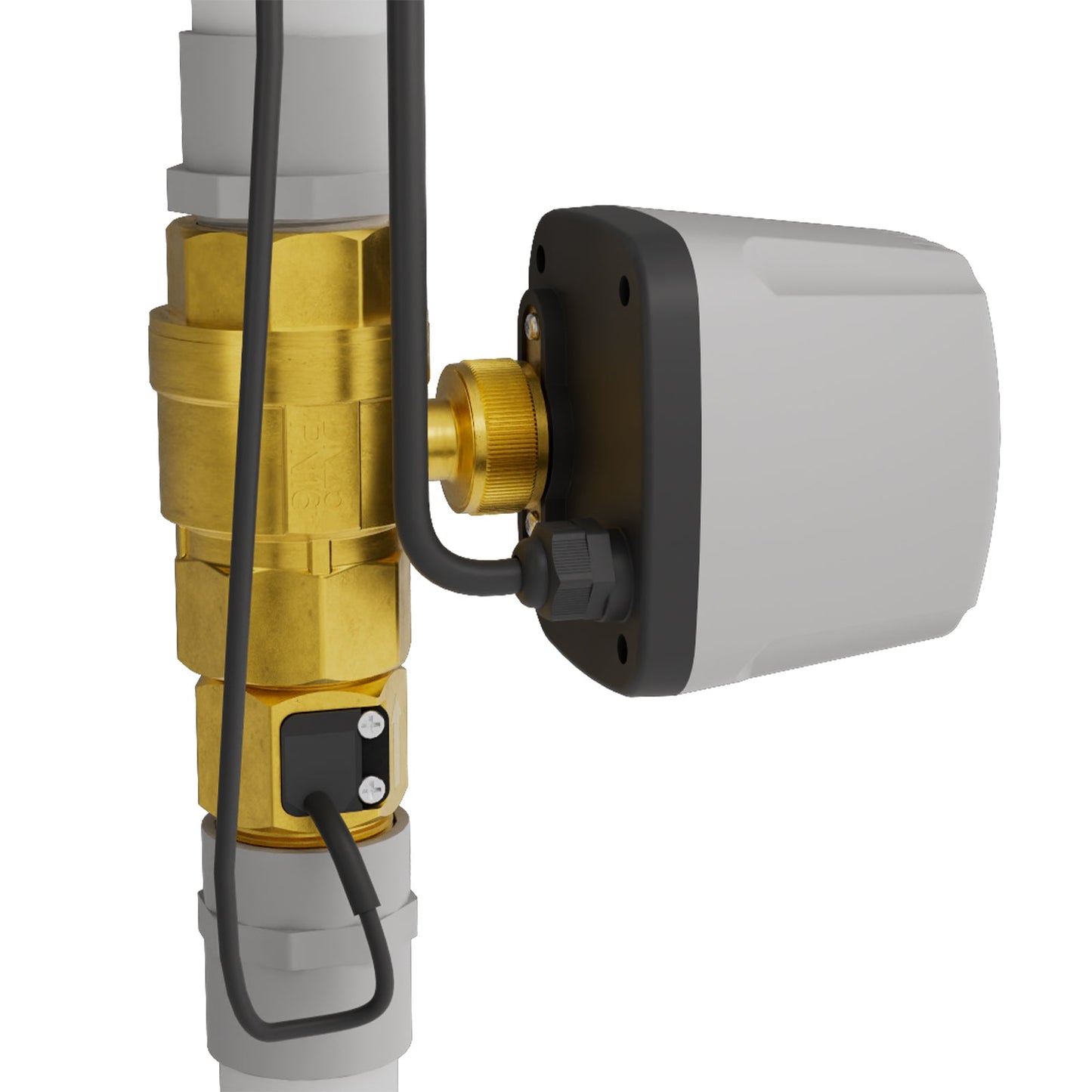 WFC02 Thermostatic Valces Valve Water Timer, 1" / 2'' Brass Motorized Ball Valve & Flow Meter, BSP Threads