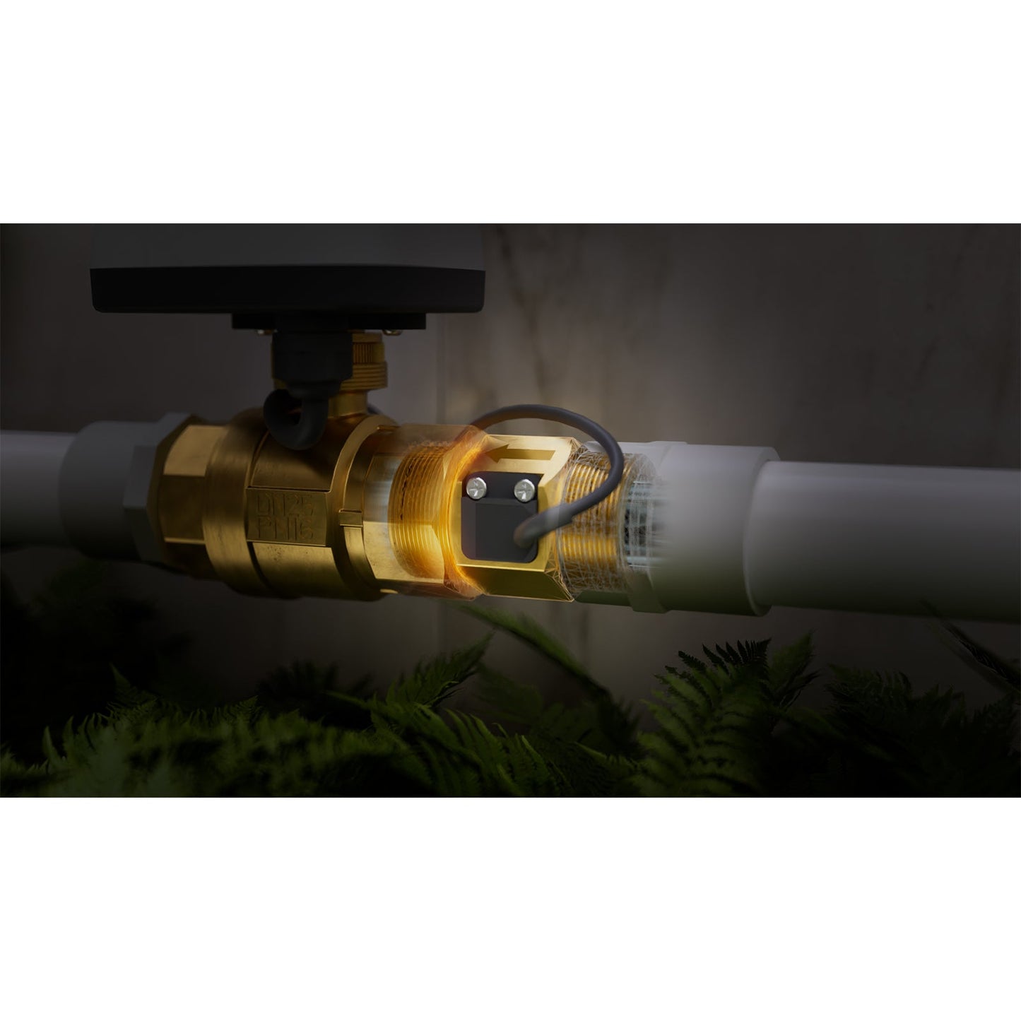 WFC02 Thermostatic Valces Valve Water Timer, 1" / 2'' Brass Motorized Ball Valve & Flow Meter, BSP Threads