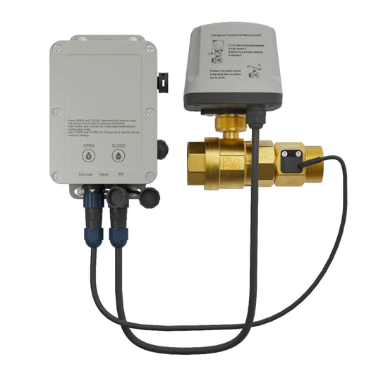 WFC02 Thermostatic Valces Valve Water Timer, 1" / 2'' Brass Motorized Ball Valve & Flow Meter, BSP Threads
